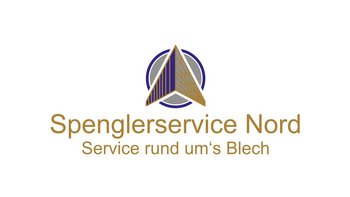Ein modernes Logo mit geometrischen Formen, das den Namen 'Spenglerservice Nord' in eleganter Schrift präsentiert.